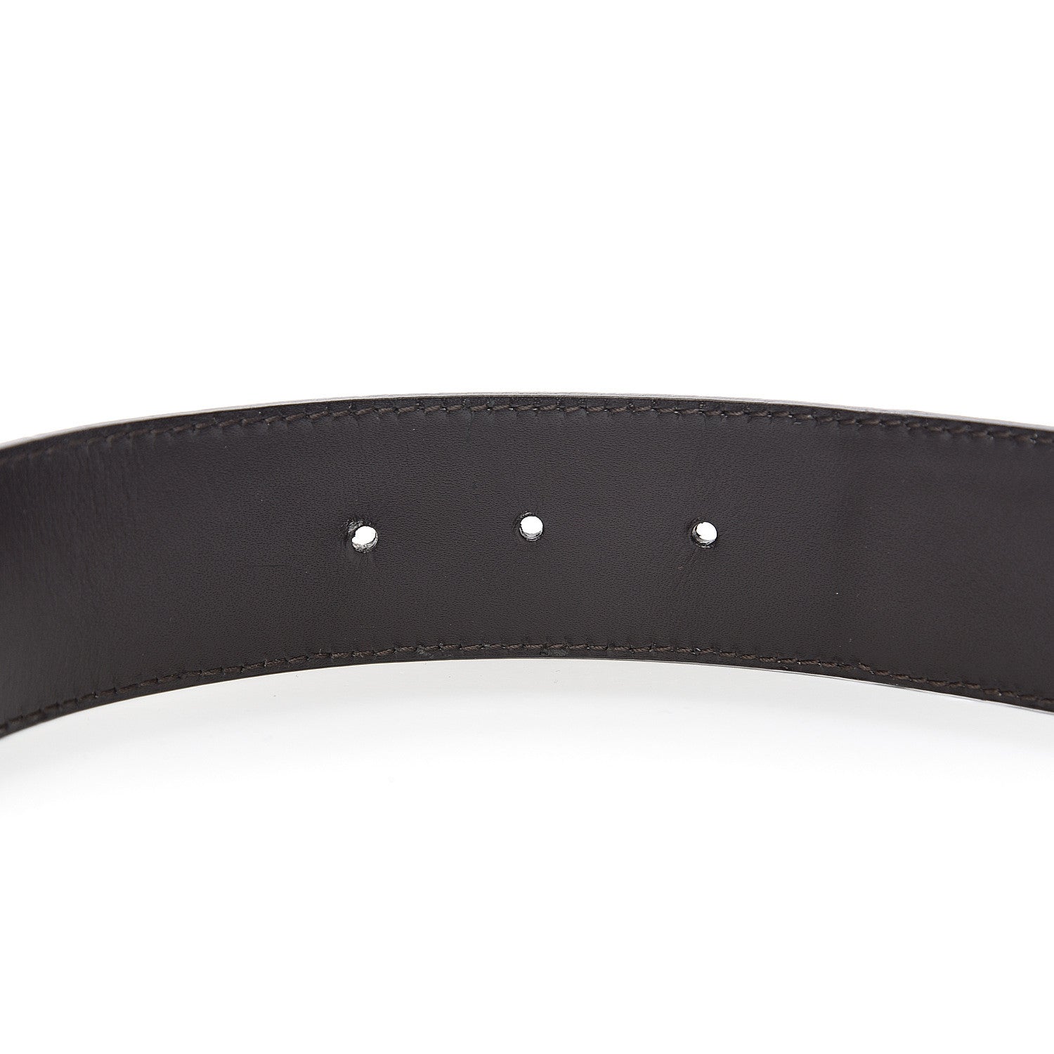 Gucci Calfskin Web Interlocking G Belt 95 38 Brown 7 of 7