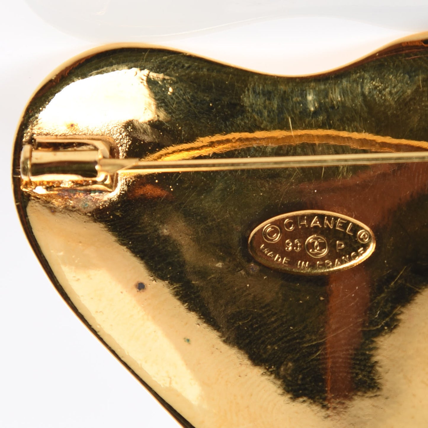 CC Heart Brooch Gold