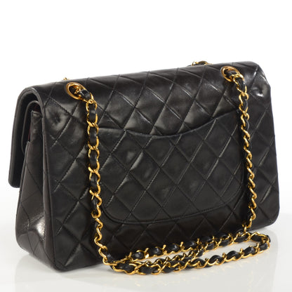 Chanel Lambskin Quilted Medium Double Flap Black 3 of 8