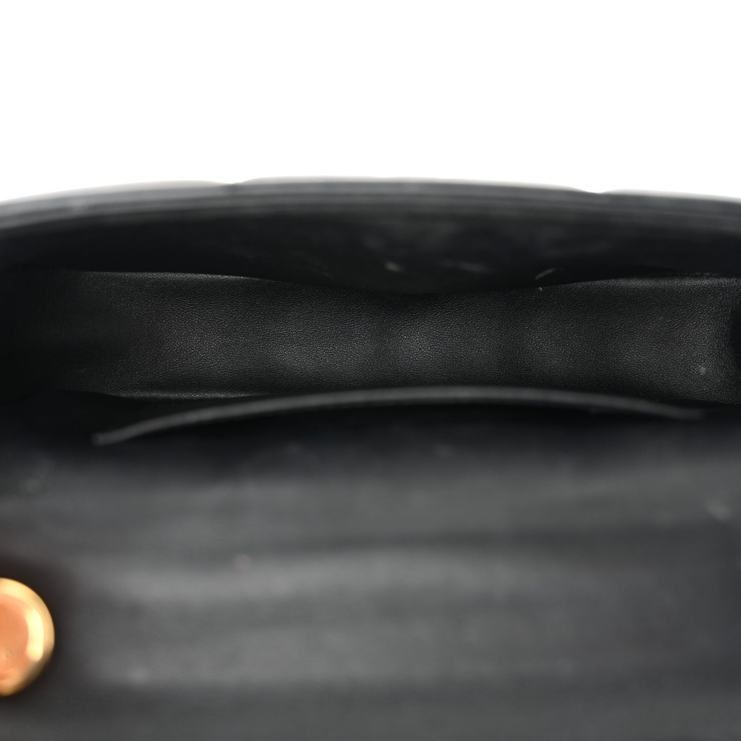 Goatskin Matelasse Chain Shoulder Bag Black