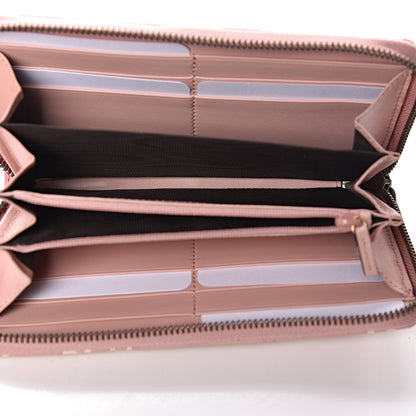 Gucci Calfskin Matelasse GucciGhost GG Marmont Zip Around Wallet Perfect Pink Rosa Ivory 5 of 10