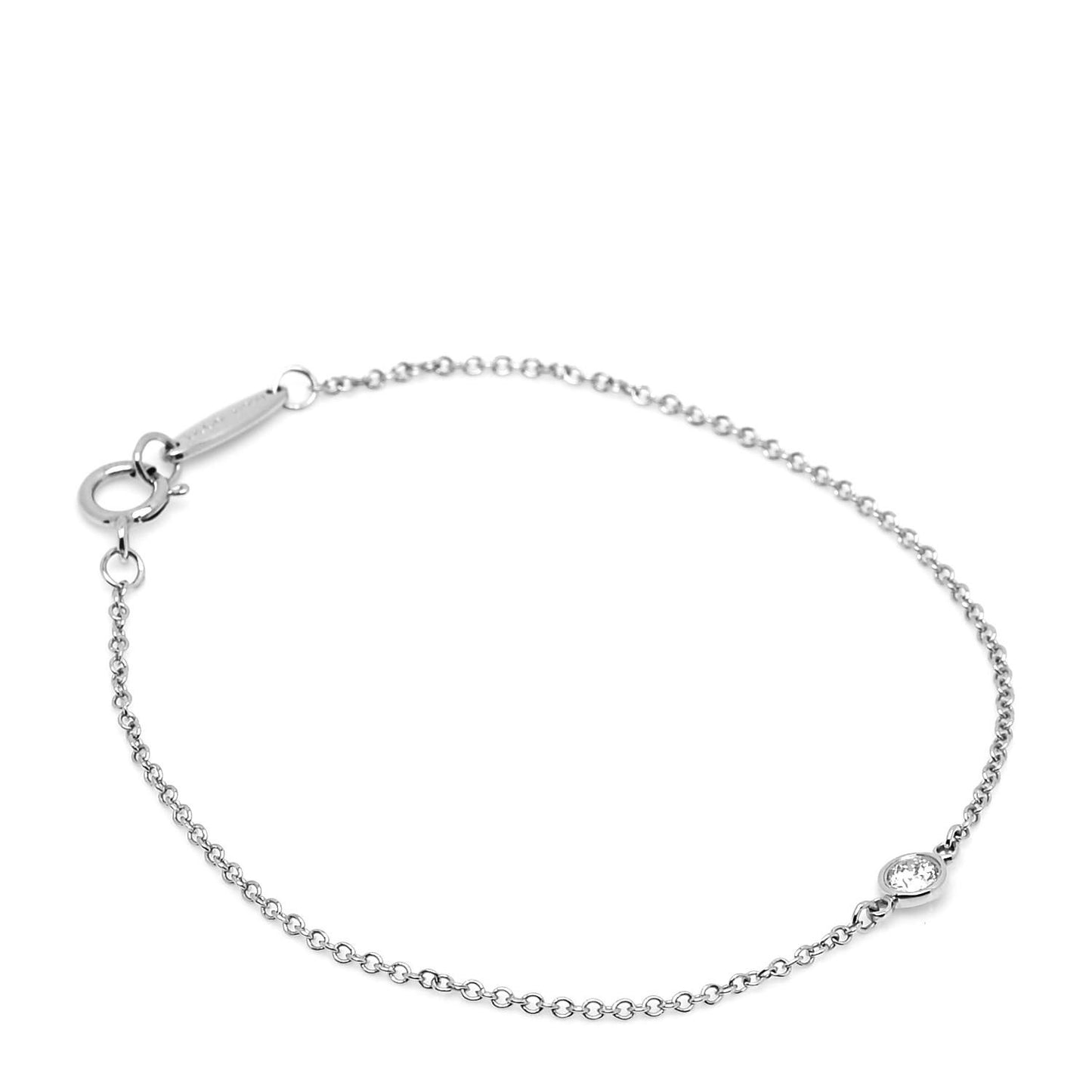 Platinum Diamond .08ct Elsa Peretti Diamonds by the Yard Bracelet