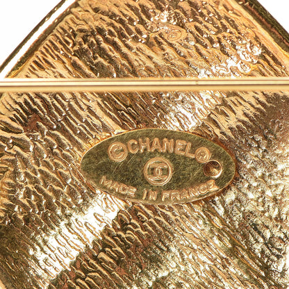 Chanel Quilted Brooch Gold 4 of 4