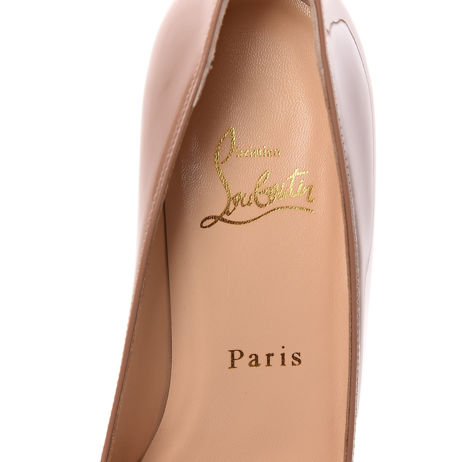 Christian Louboutin Patent New Simple 85 Pumps 37 Nude 7 of 8