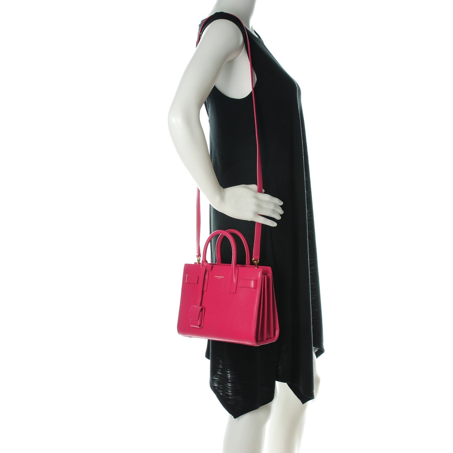 Calfskin Nano Sac De Jour Lipstick Fuchsia