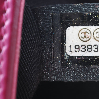 Chanel Metallic Patent Calfskin Quilted Small Boy Flap Pink 7 of 13
