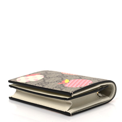 Gucci GG Supreme Monogram Les Pommes Card Case Wallet Beige Multicolor Mystic White 7 of 7