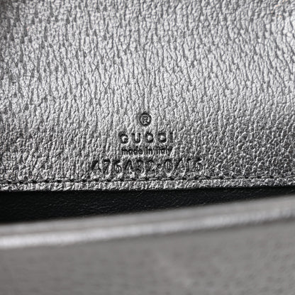 Gucci Jacquard Black Denim GG Monogram Super Mini Dionysus Shoulder Bag Black Ivory 6 of 10