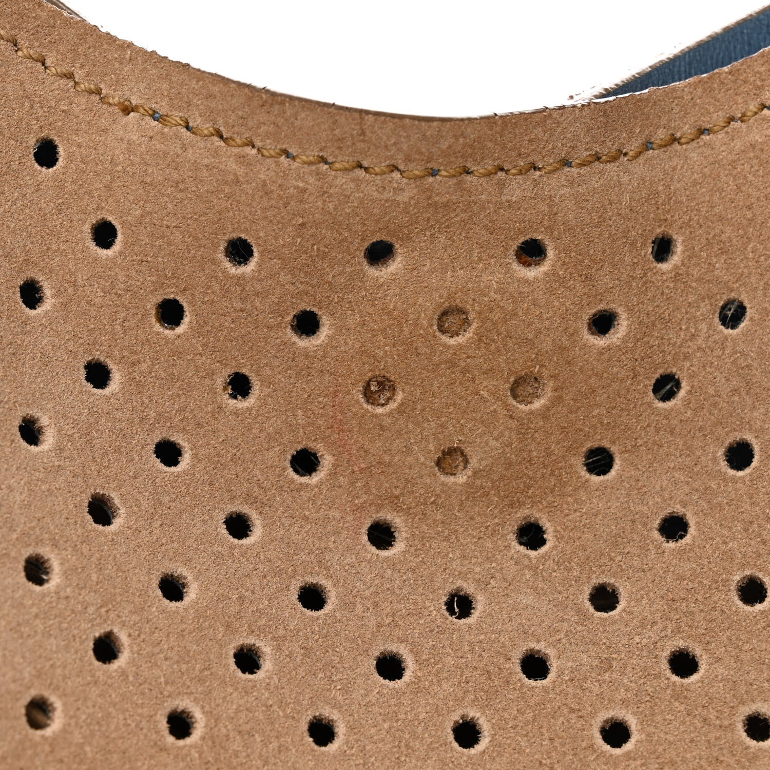 Prada Scamosciato Perforated Suede Hobo Cammello 13 of 15