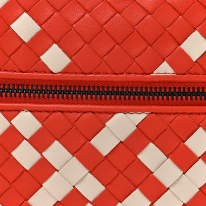 Bottega Veneta Nappa Intrecciato Belt Bag Red White 8 of 11