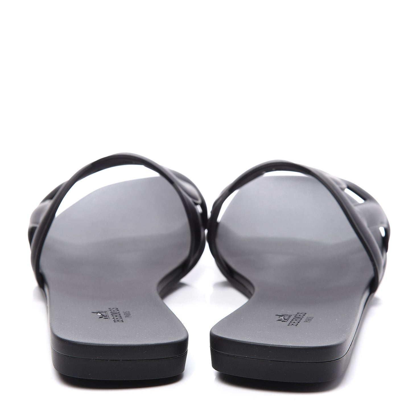 Rubber Aloha Sandals 40 Black