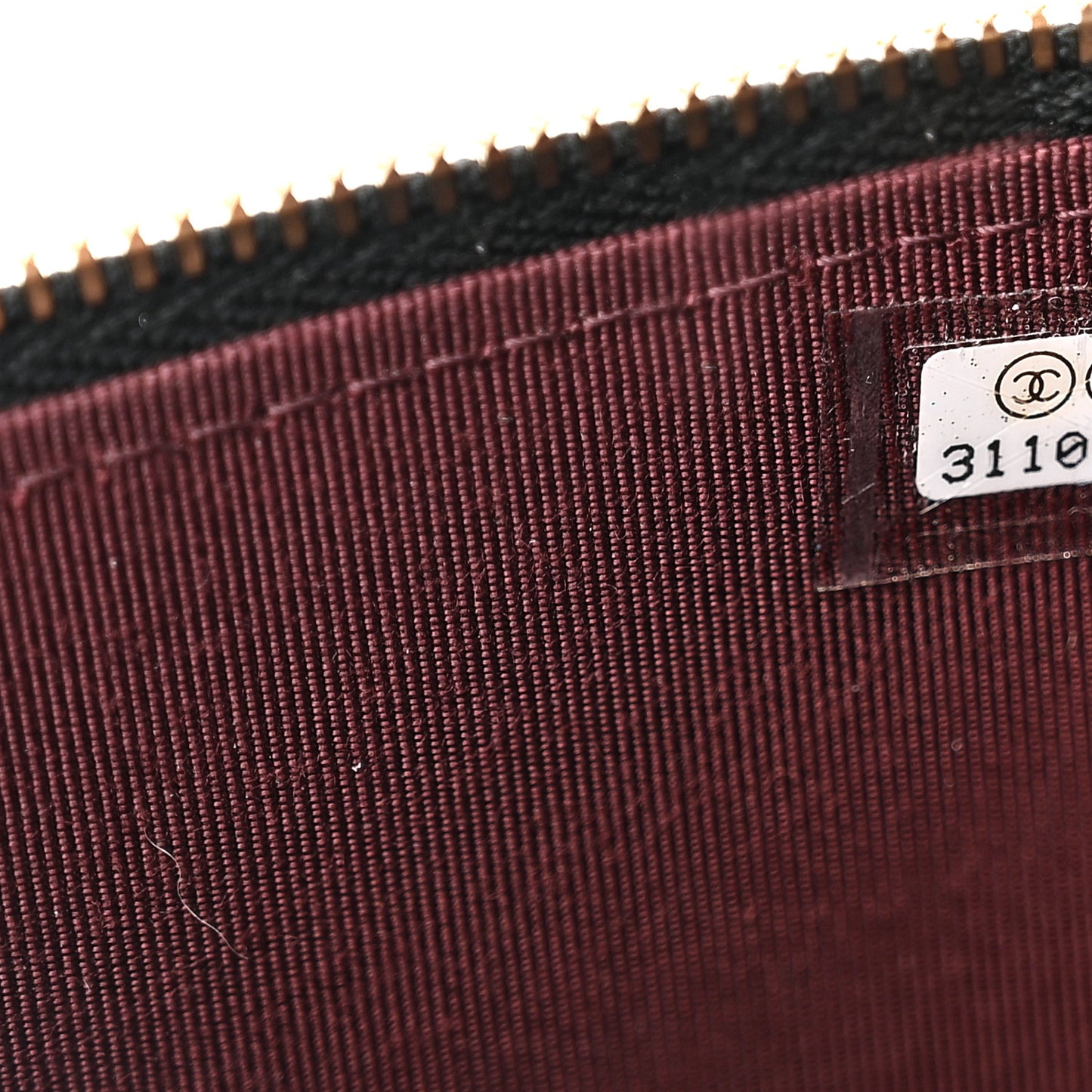 Caviar Quilted Mini Vanity Case With Chain Black