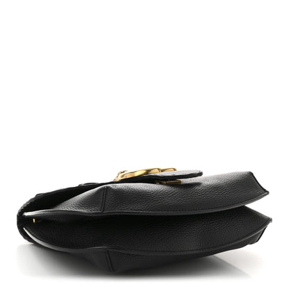 Gucci Cellarius Calfskin Feline GG Marmont Flap Shoulder Bag Black 4 of 10