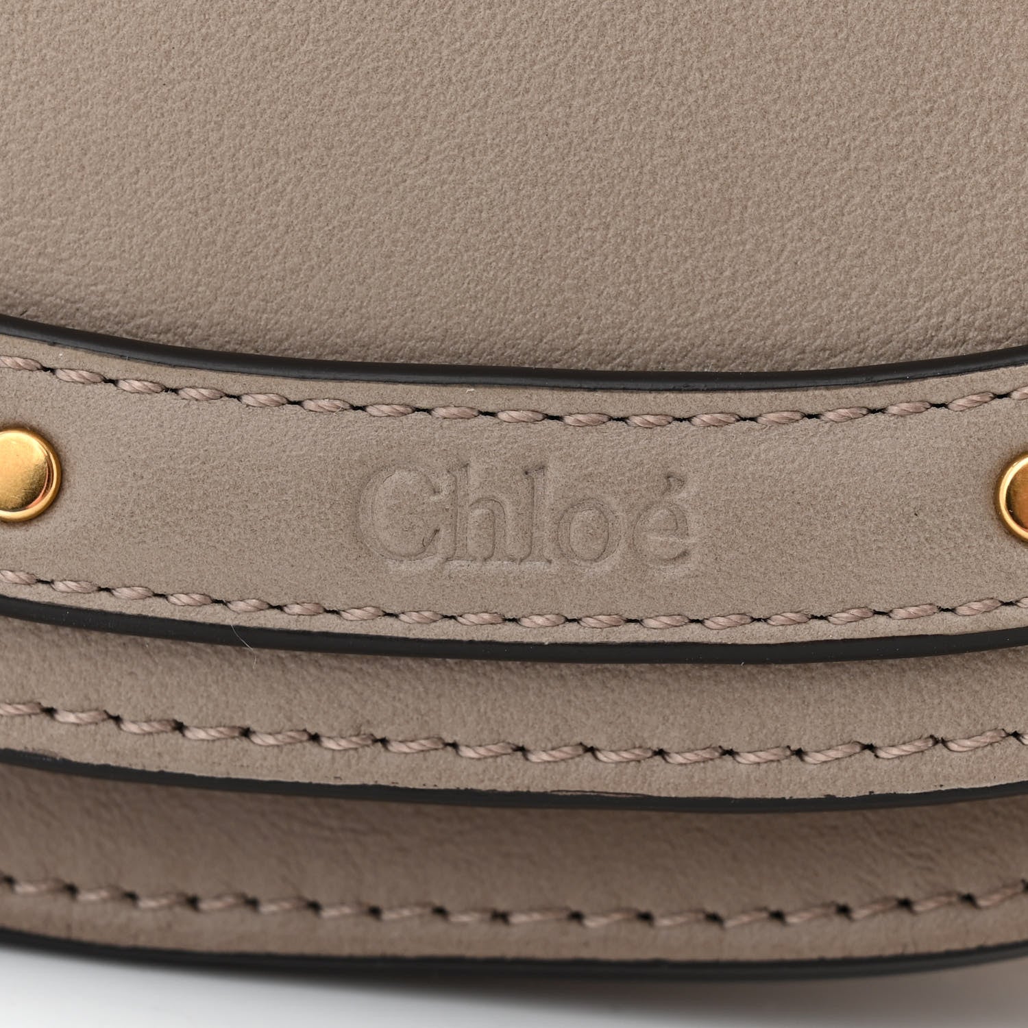 Chloe Calfskin Small Nile Bracelet Minaudiere Bag Motty Grey 6 of 10