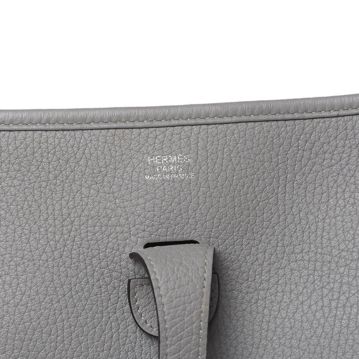 Hermes Taurillon Clemence Evelyne III PM Gris Mouette 6 of 17