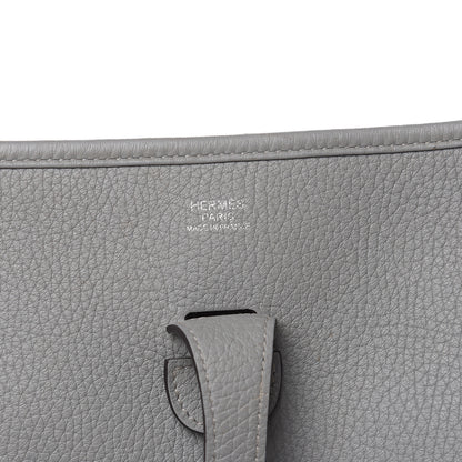 Hermes Taurillon Clemence Evelyne III PM Gris Mouette 6 of 17