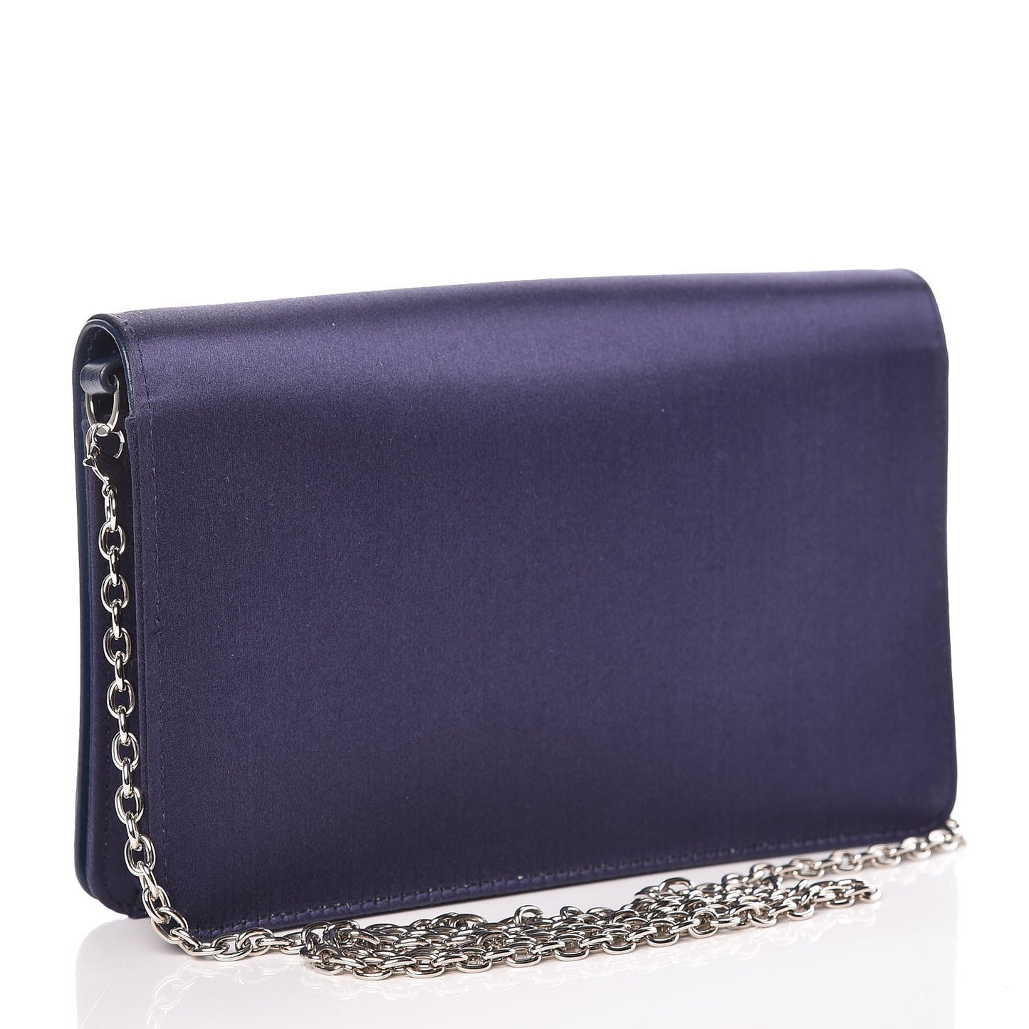Satin Raso Crystal Embellished Delice Wallet On Chain Baltico