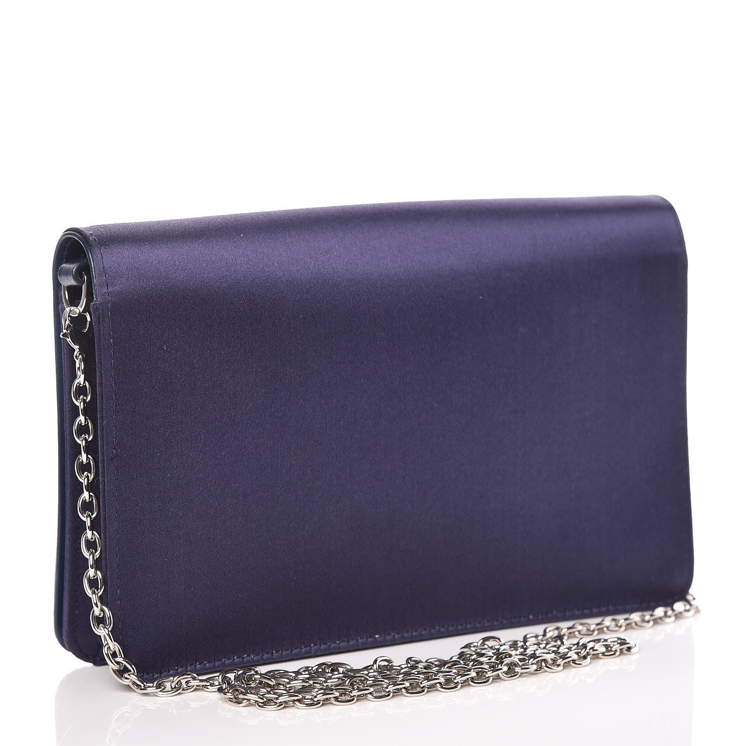 Miu Miu Satin Raso Crystal Embellished Delice Wallet On Chain Baltico 3 of 10