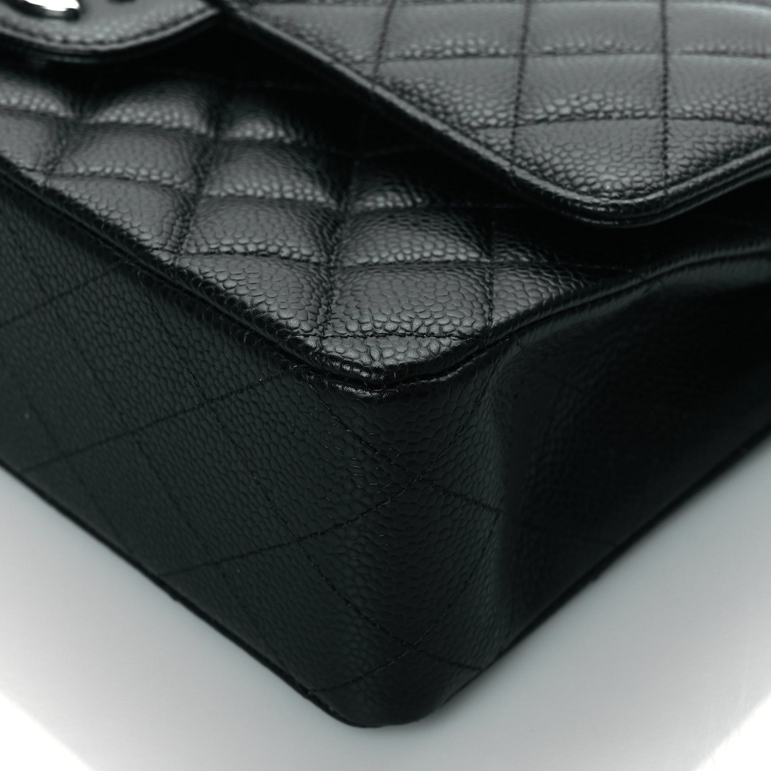 Chanel Caviar Quilted Medium Double Flap Black 10 of 11