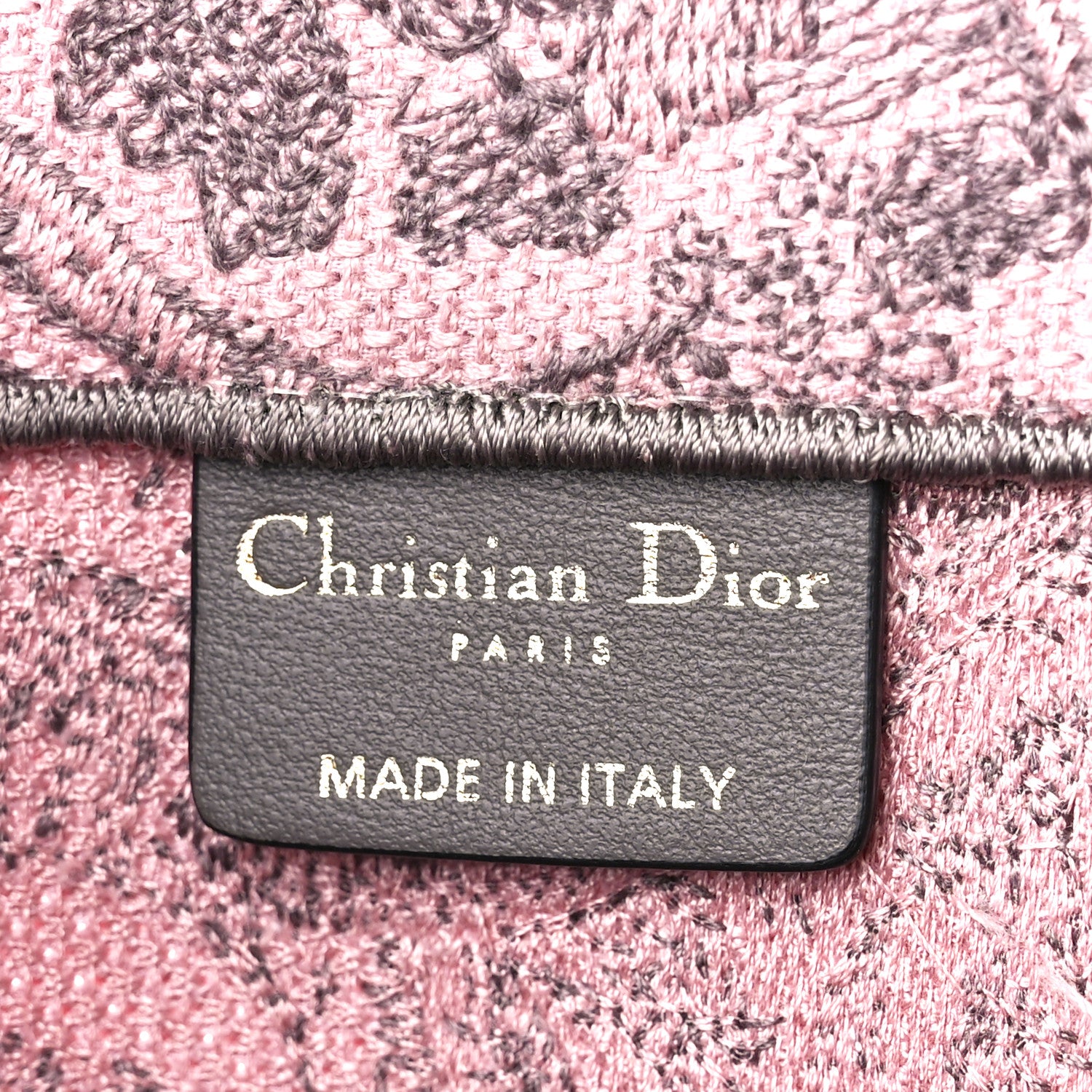 Christian Dior Canvas Embroidered Large Dioriviera Toile De Jouy Book Tote Pink 6 of 17