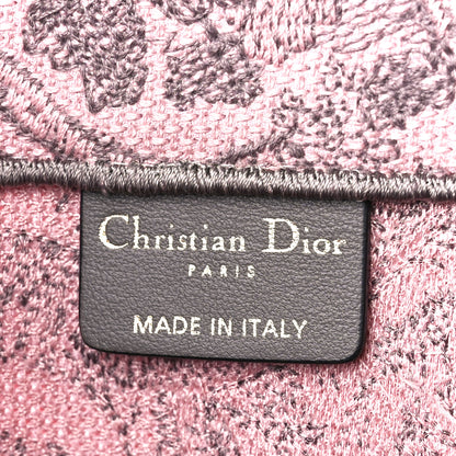 Christian Dior Canvas Embroidered Large Dioriviera Toile De Jouy Book Tote Pink 6 of 17