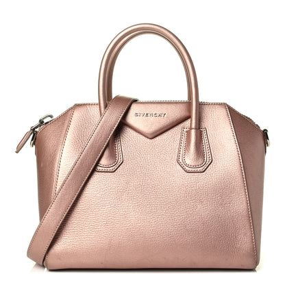 Givenchy Metallic Sugar Goatskin Small Antigona Light Pink 1 of 8