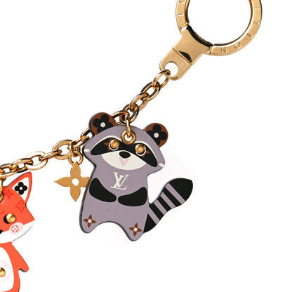 Louis Vuitton Calfskin Animal Family Charm Key Holder 9 of 10