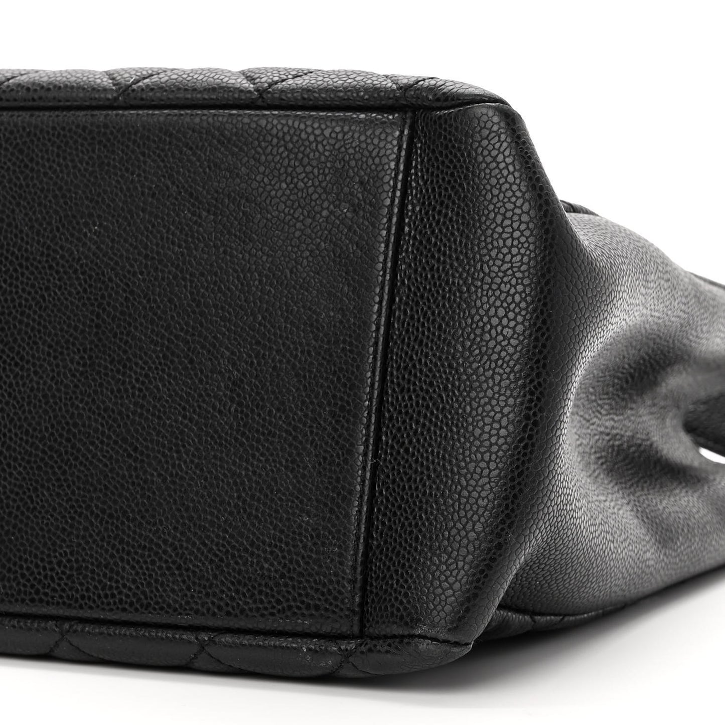 Caviar Quilted Grand Shopping Tote GST Black