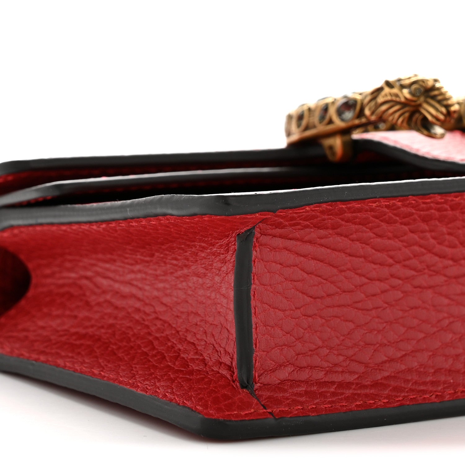 Gucci Calfskin Super Mini Dionysus Shoulder Bag Hibiscus Red 8 of 11