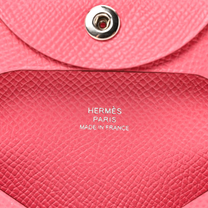 Hermes Epsom Bastia Coin Purse Rose Azalee 6 of 9