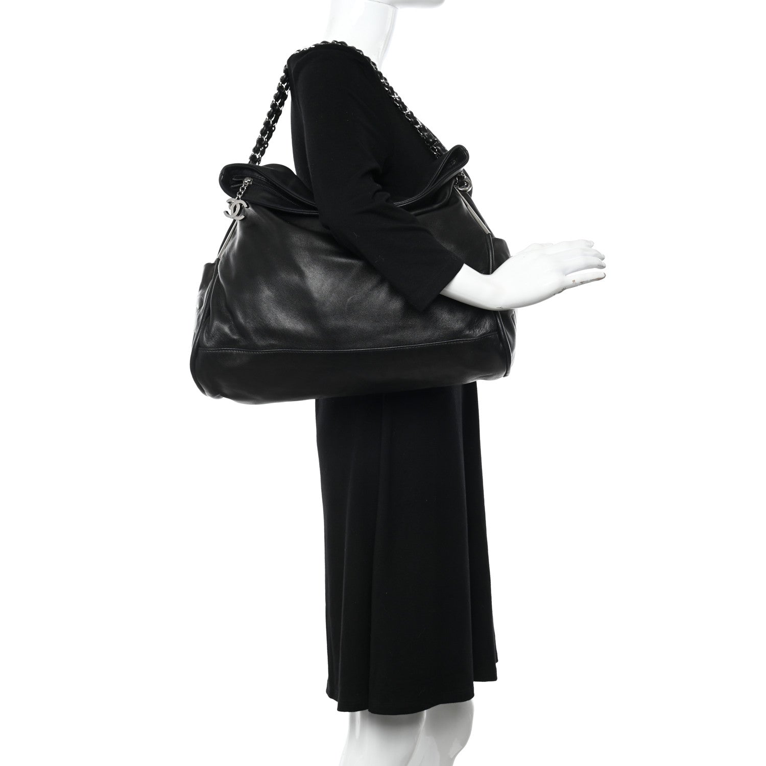 Chanel Lambskin Large Ultimate Soft Tote Black 2 of 10