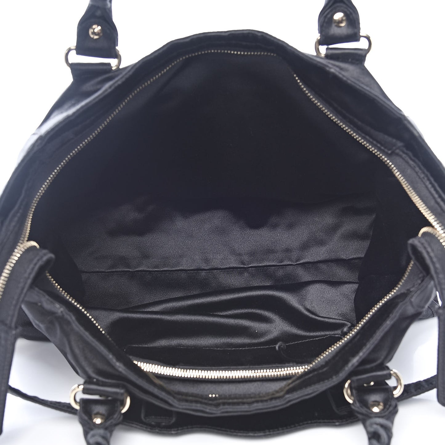 Satin Classic Gold Hardware City Black
