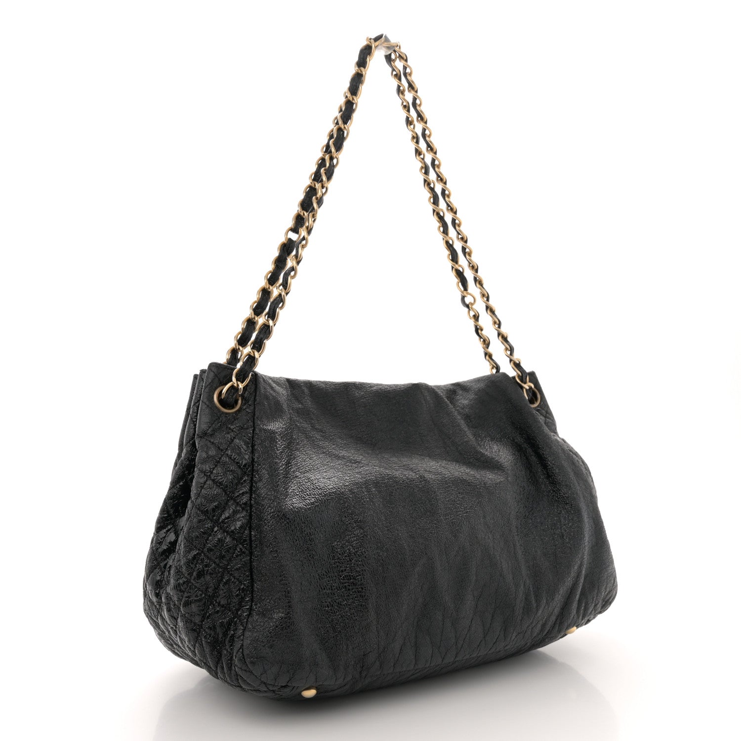 Chanel Vinyl Rock and Chain Flap Black 3 of 12