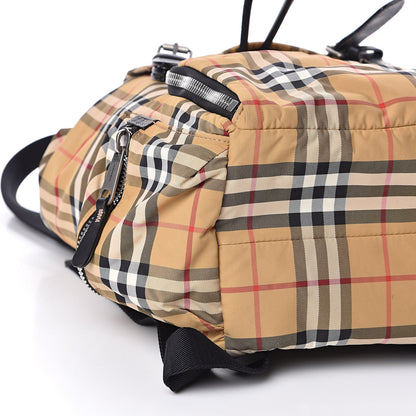 Burberry Nylon Vintage Check Medium Rucksack Backpack Antique Yellow 8 of 11