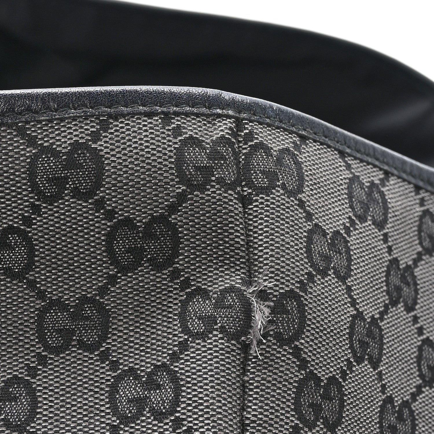 Gucci Metallic Monogram XL Shopper Tote Black 12 of 16