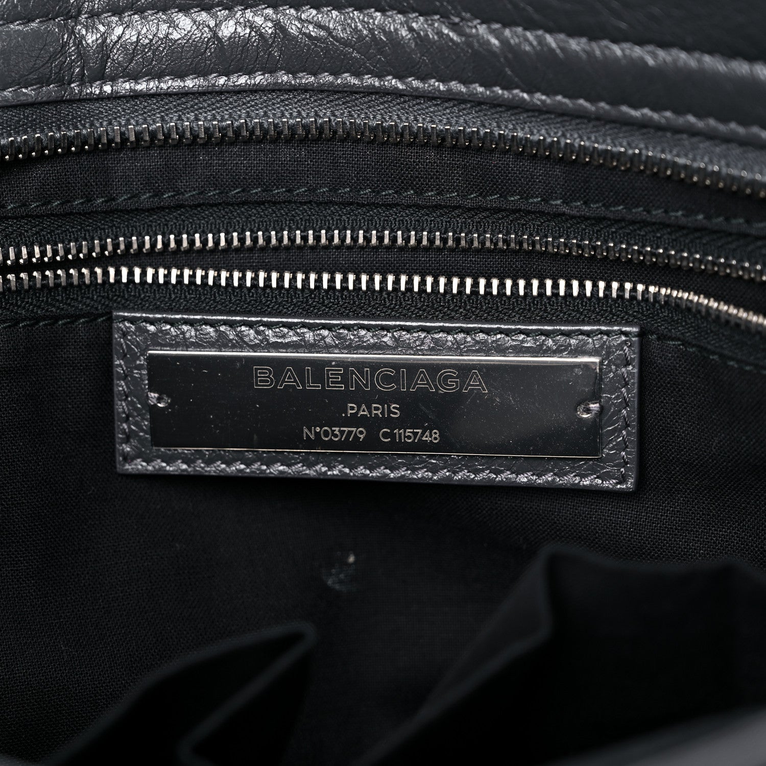 Balenciaga Agneau Classic Silver Hardware City Gris Fossile Anthracite 6 of 12