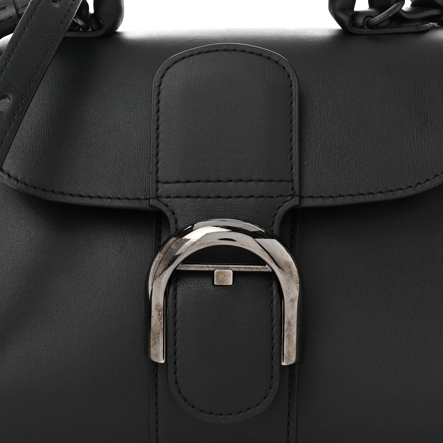 Box Calfskin Mini Brillant Satchel Black