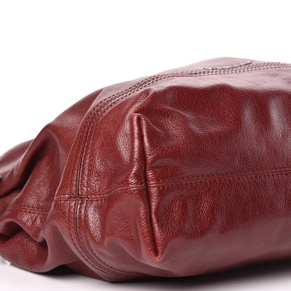 Burberry Calfskin Chain Tote Burgundy 10 of 15