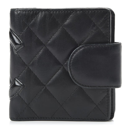 Chanel Calfskin Quilted Cambon Bi-Fold Wallet Black 1 of 11