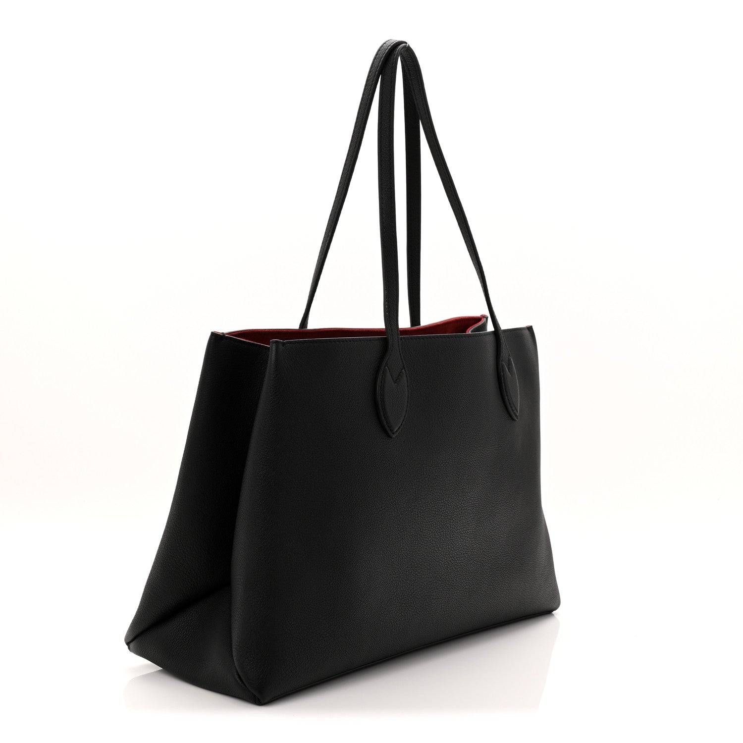 Louis Vuitton Grained Calfskin Lockme Shopper Black 3 of 9
