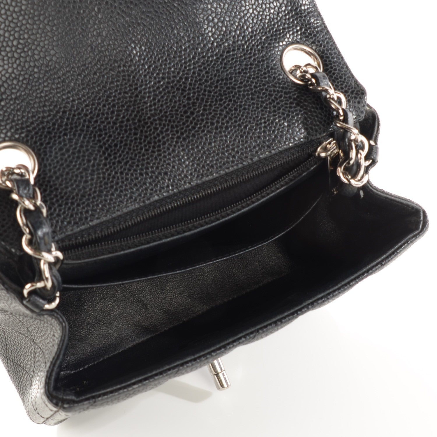 Chanel Caviar Quilted Mini Square Flap Black 8 of 8