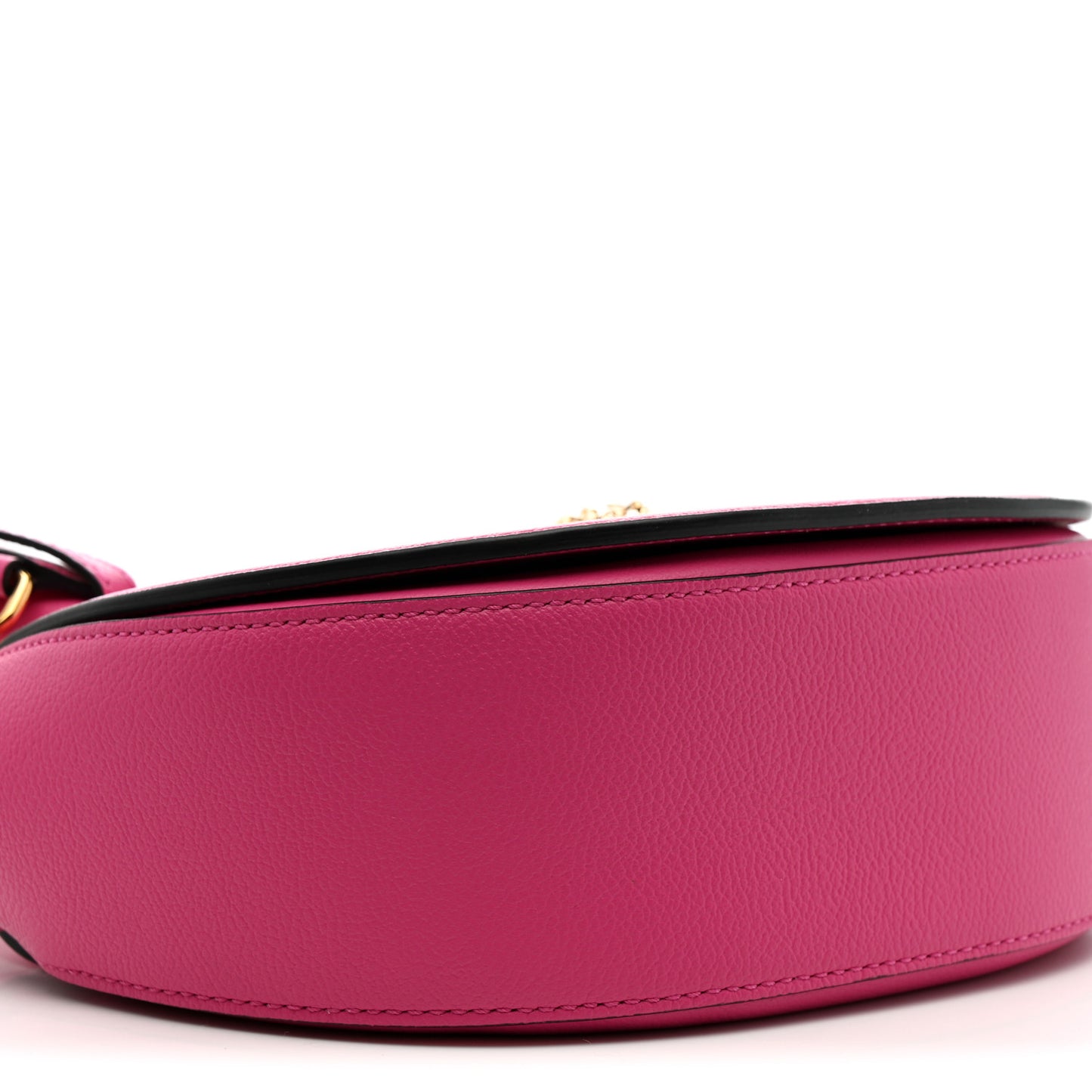 Grained Calfskin La Medusa Small Shoulder Bag Pink