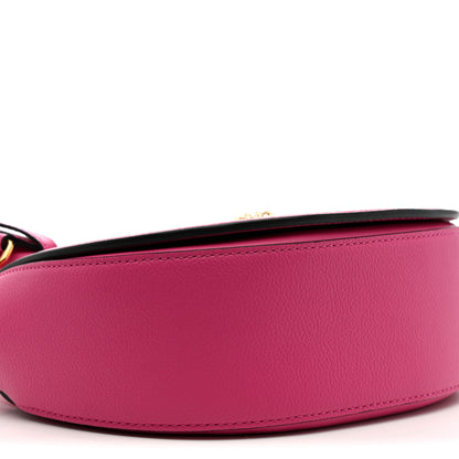 Versace Grained Calfskin La Medusa Small Shoulder Bag Pink 9 of 10