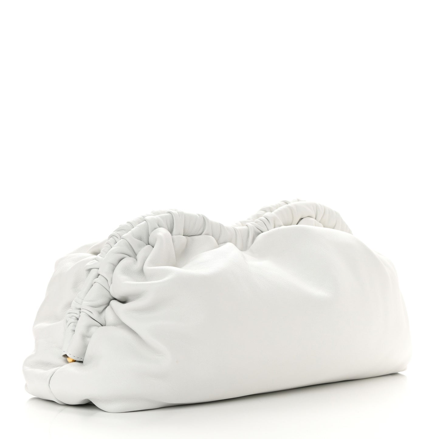 Lambskin Cloud Clutch White