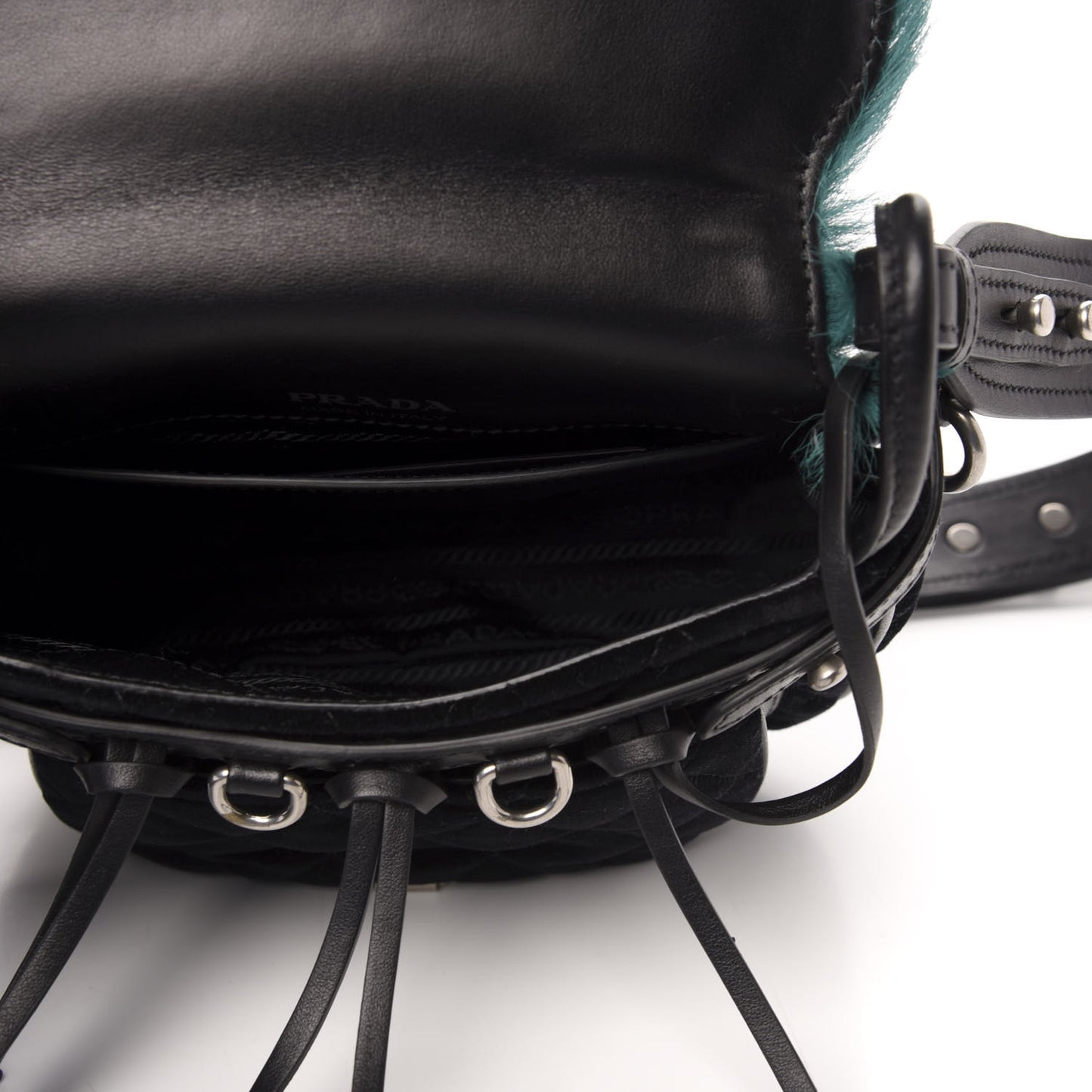 Cavallino Velluto Corsaire Antic Crossbody Bag Biliardo Black