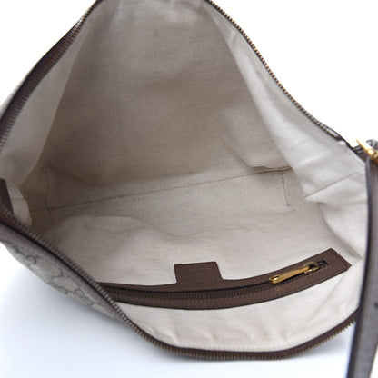 Gucci GG Supreme Monogram Web Small Ophidia Half Moon Hobo Brown 5 of 11