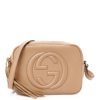 Gucci Pebbled Calfskin Small Soho Disco Bag Camelia 1 of 12