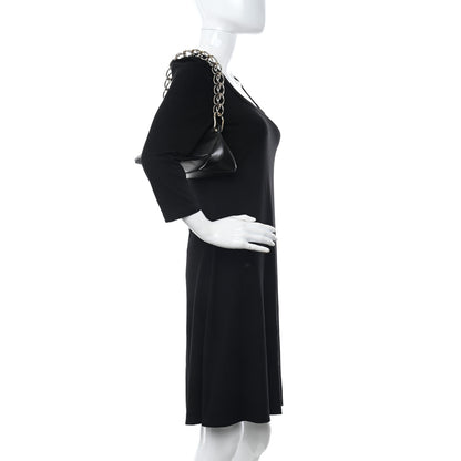 Chloe Shiny Calfskin Mini Juana Shoulder Bag Black 2 of 10