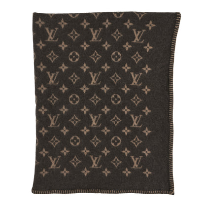 Louis Vuitton Wool Cashmere Neo Monogram Blanket Marron 1 of 3