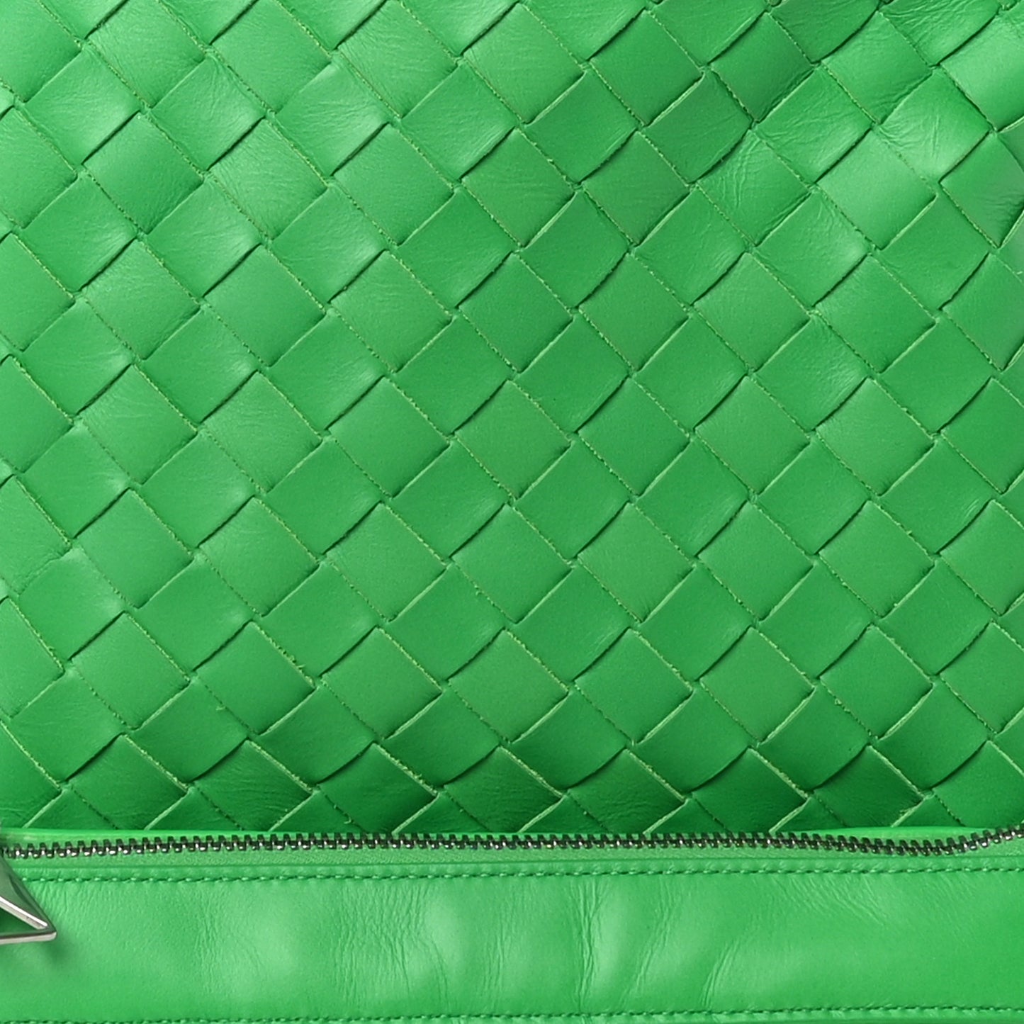 Calfskin Intrecciato Small Backpack Parakeet